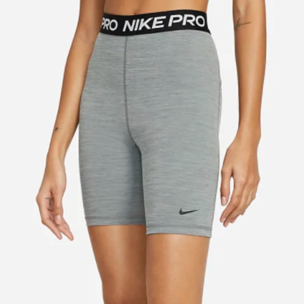 NWOT Nike Pro Tight Fit Shorts 8 inch Grey